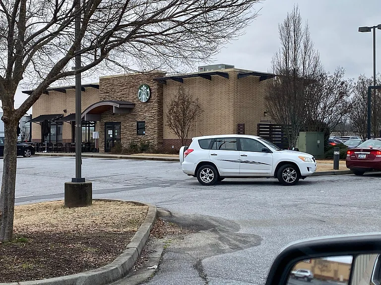 Starbucks, .3 miles or a 5 minute walk away!