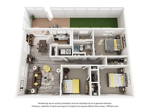 Floor plan 3 Bedroom