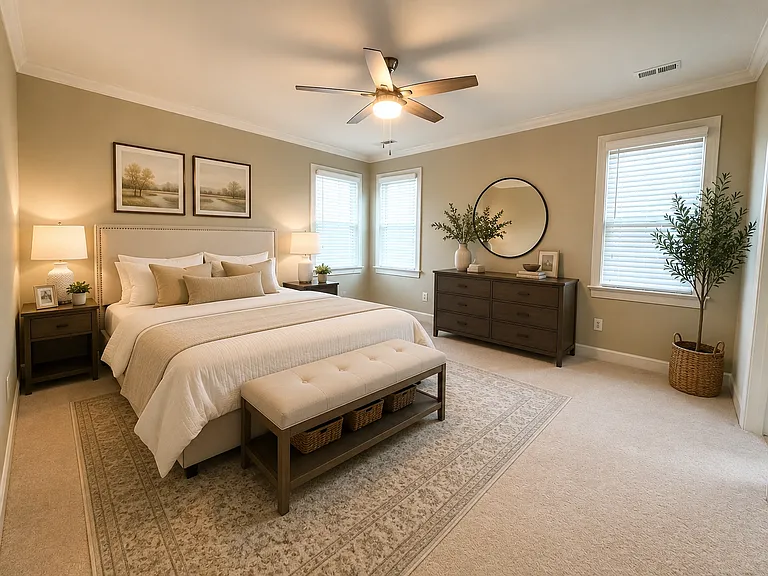 Master Bedroom-Virtually Staged