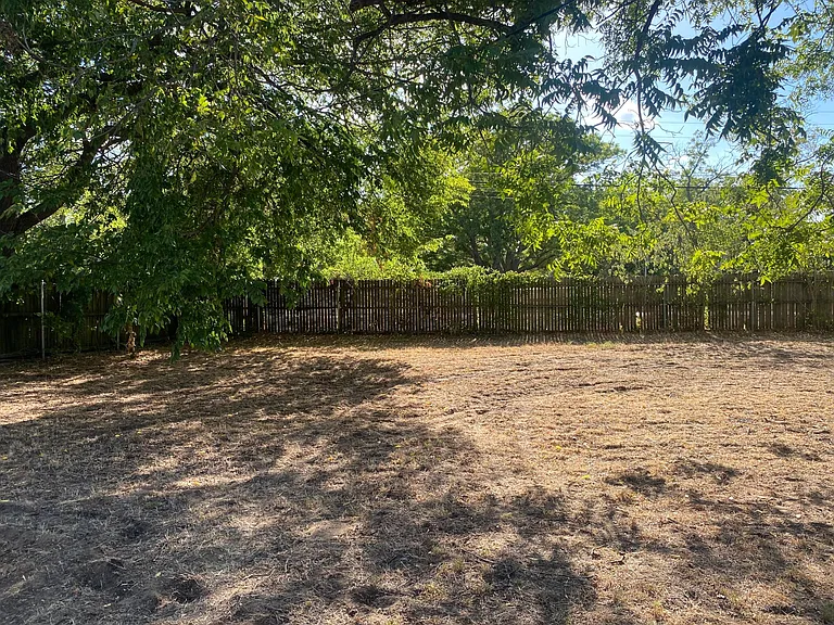 Large backyard
