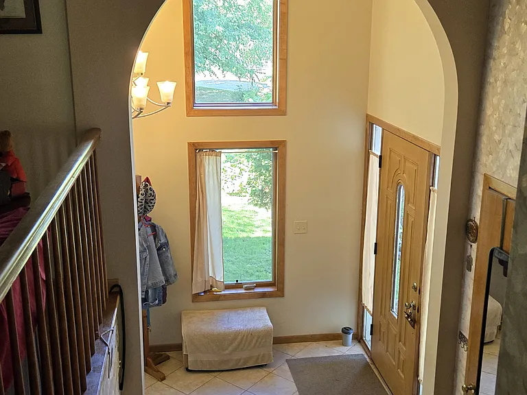 Main entrance - view from the second floor