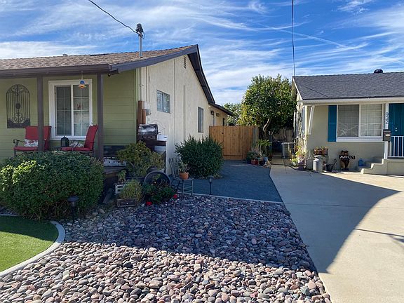 private entrance and patio