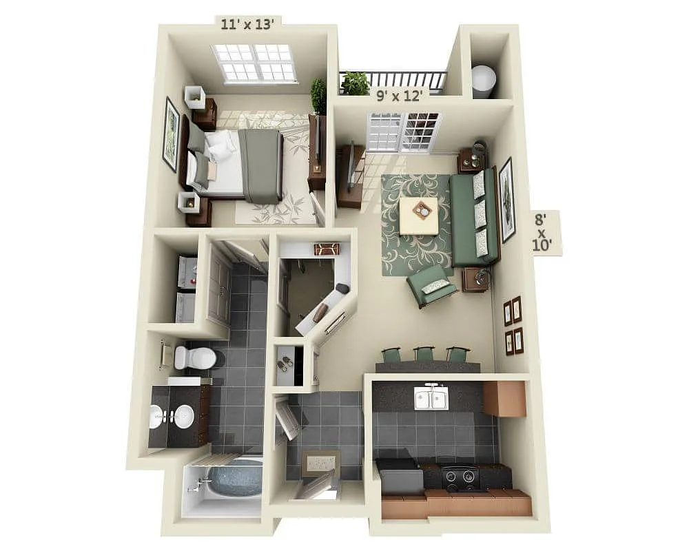 Floor plan Plan A (A1A)