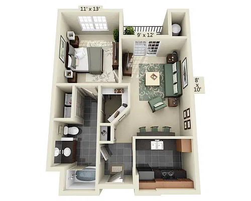 Floor plan Plan A (A1A)