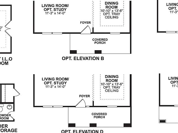 Newport II First Floor Options