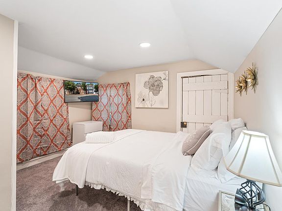 A quick trip upstairs takes you to this extremely comfortable bed for a good nights sleep during your extended stay!