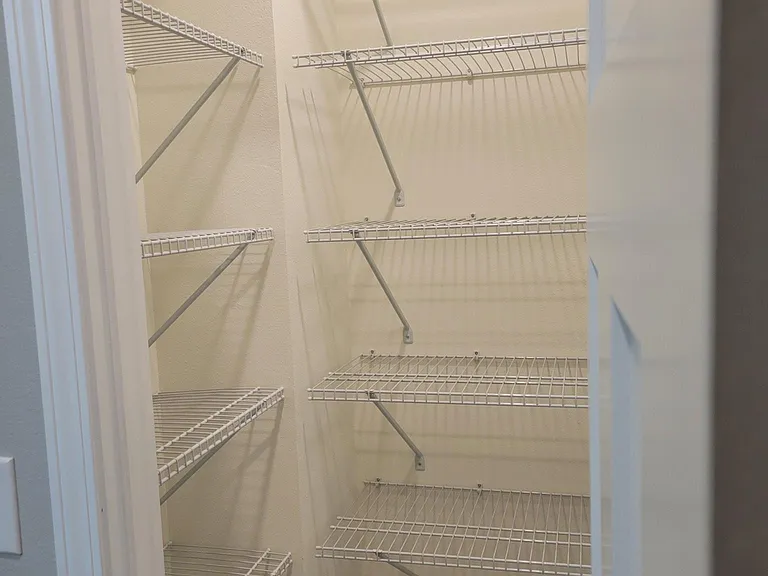 Large linen closet in Master bathroom