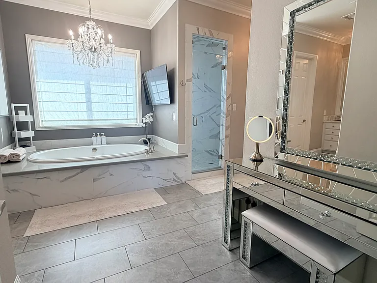 Master seated vanity