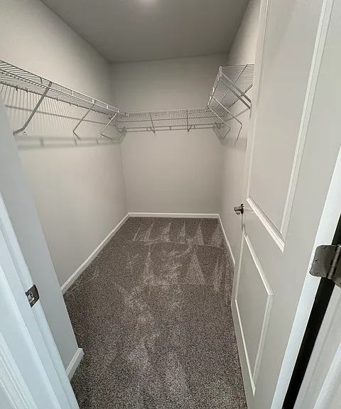 Spacious primary closet