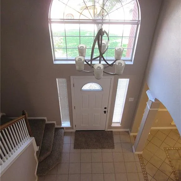entry from second floor