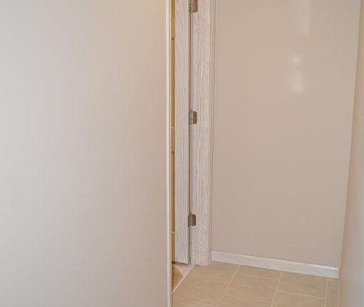 Hallway and bathroom door
