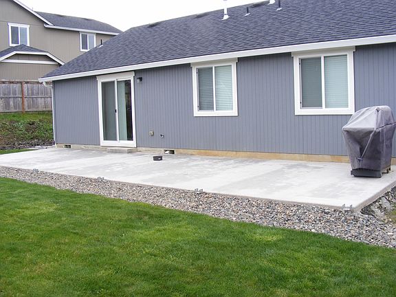 Newly poured 40x12 patio.