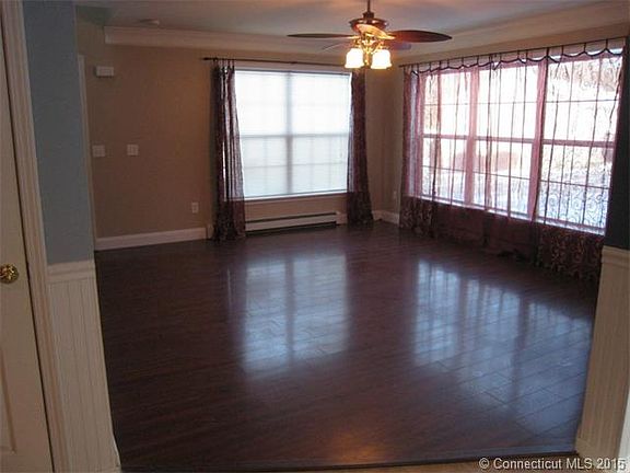 Living room with ceiling fan