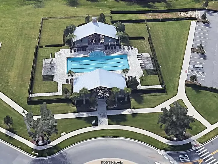 Clubhouse With Pool and Fireplace, Kids Playground
