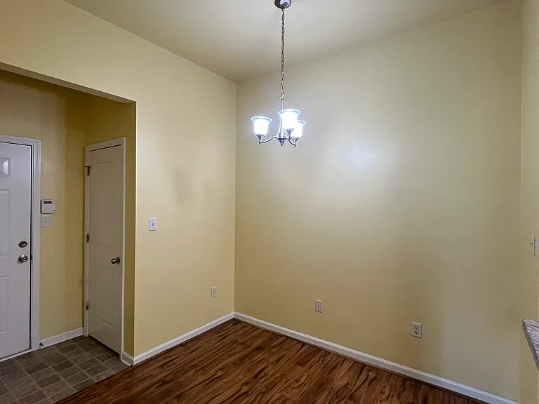Dining room & entranceway viewed from living room