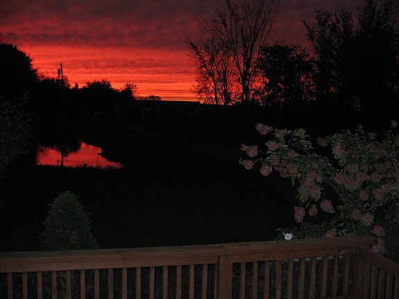 Sunset from the front porch
