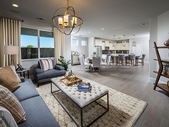 The Coral Great Room at Cerrato in Hollister by Century Communities