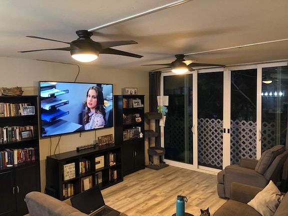 Living Room with 65" smart TV
