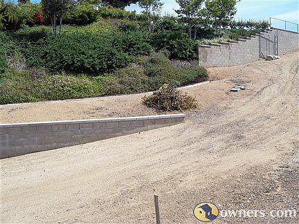 Driveway view from pad