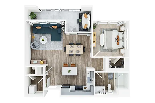 Floor plan One Bedroom | A2