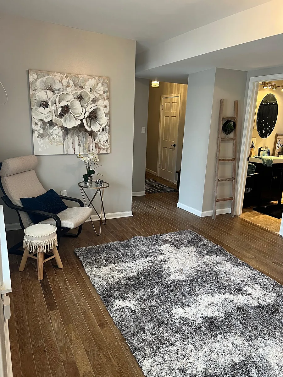 Living Room entering at front door - 629 Clinton St #1