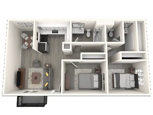 Floor plan 2X2C