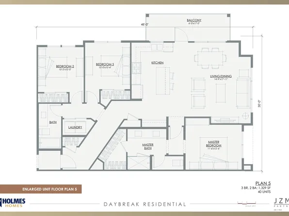 Single Story Condos - Plan 5 Plan, Tempo Condominiums