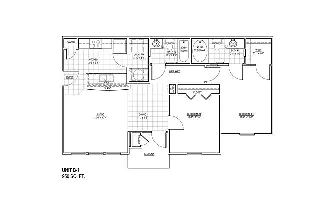 Floor plan B1