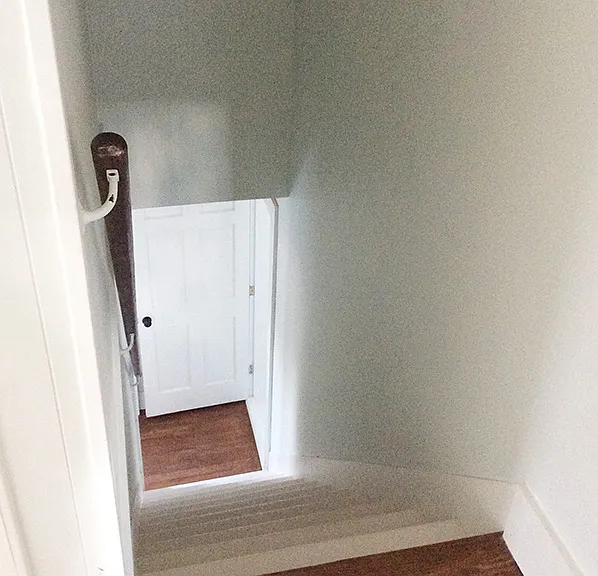 Stair to bedrooms and bathroom