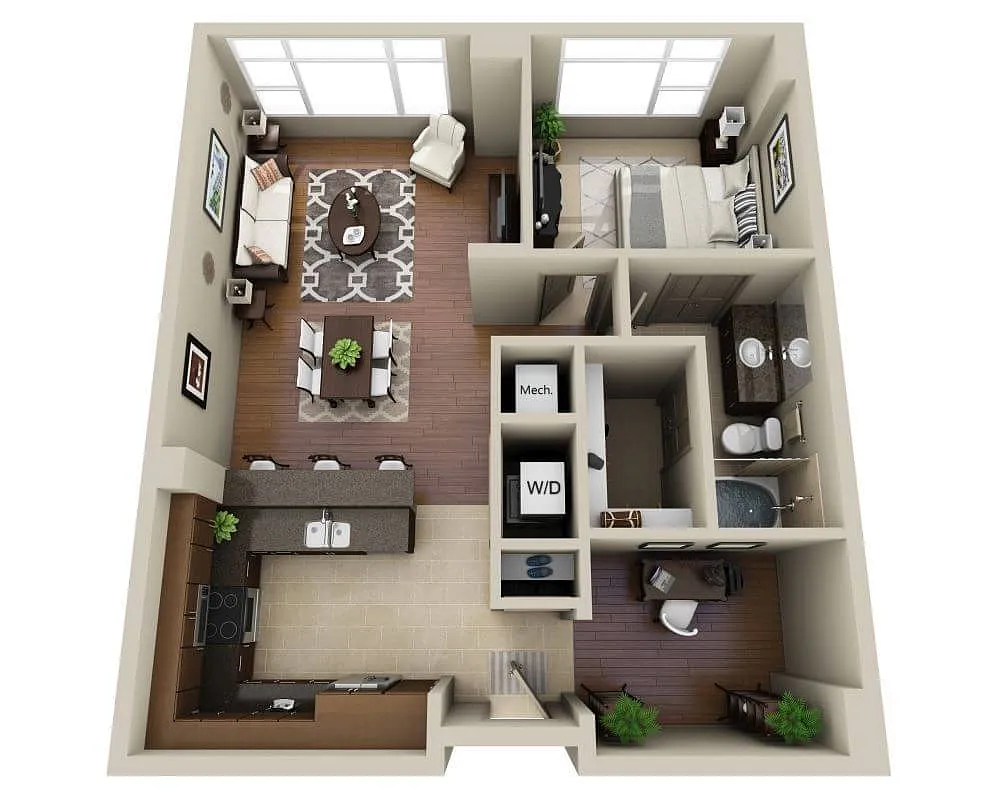 Floor plan Floorplan F