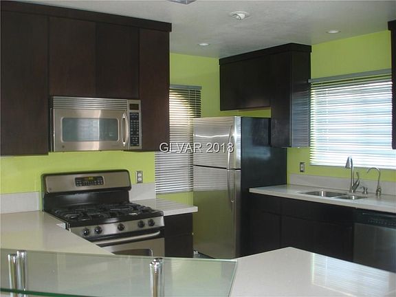 Kitchen features SS appliances