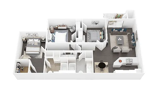 Floor plan The Carrington + Den