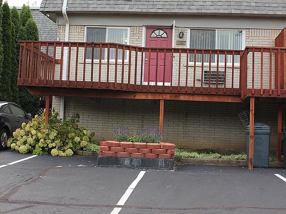 Patio and parking
