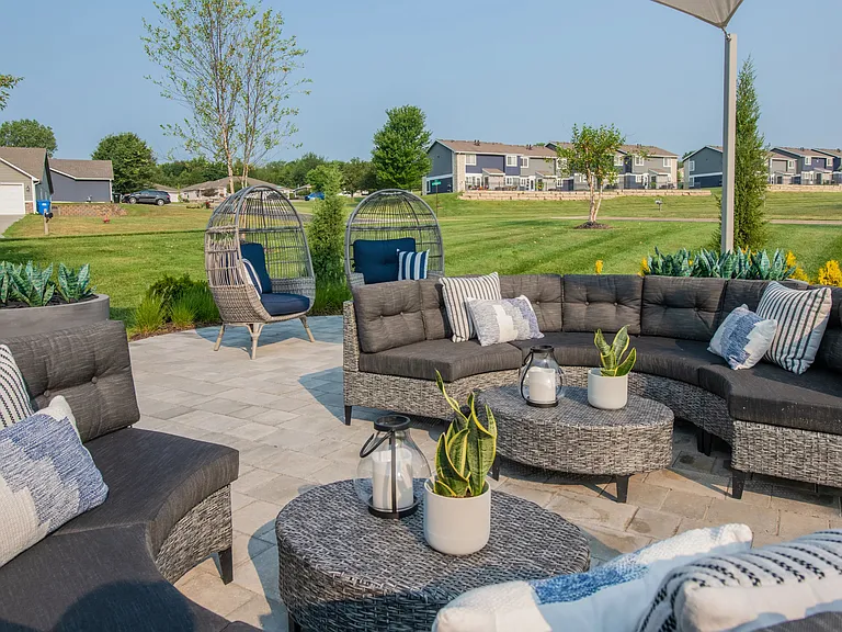 Experience leisure and unwind in our open-air Cloud Lounge, offering Wi-Fi, a serene fire pit, and plush seating.