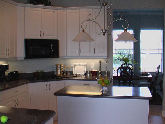 kitchen with corian counters