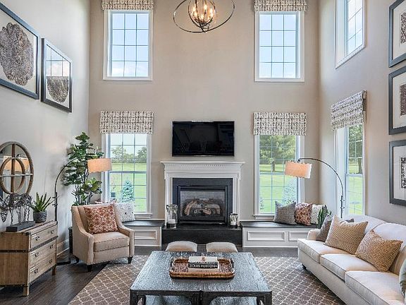 Stunning two-story family room