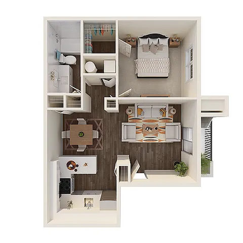Floor plan 1X1