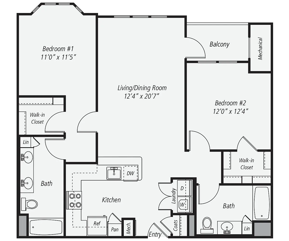 Floor plan B2-B-1136