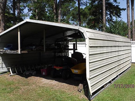 Storage in back yard 