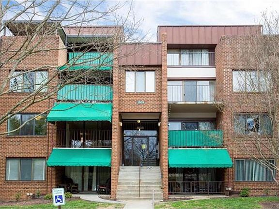 Building exterior with keypad entry.