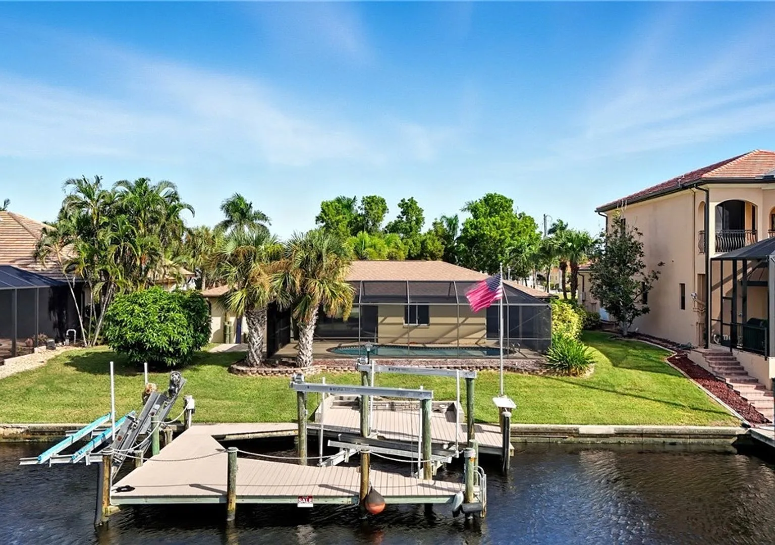 3BR/2BA Cape Coral Waterfront Home with Private Pool, Boat Lifts & 2-Car Garage $2,800/mo — Photo 4