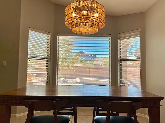 Views of saguaro peak from kitchen table