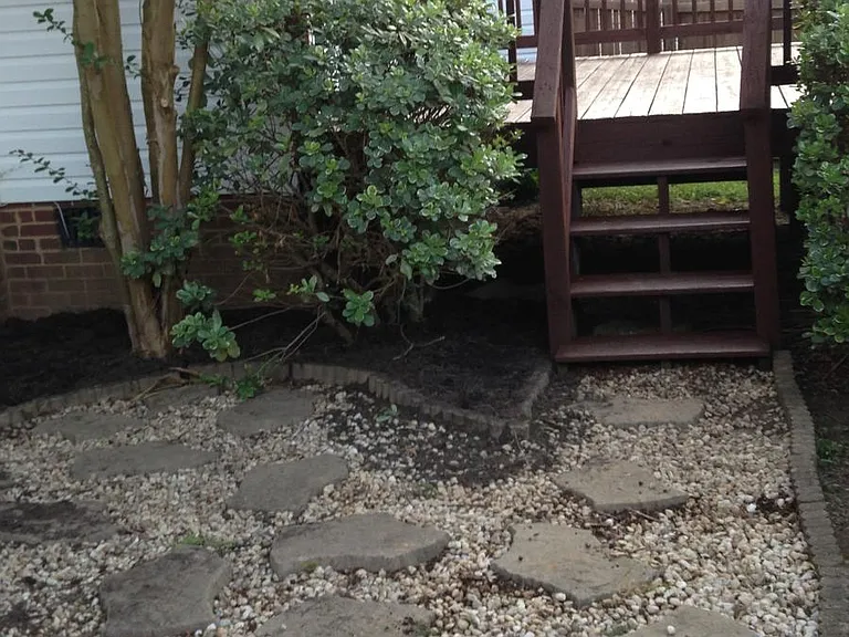 Back Yard Rock Path