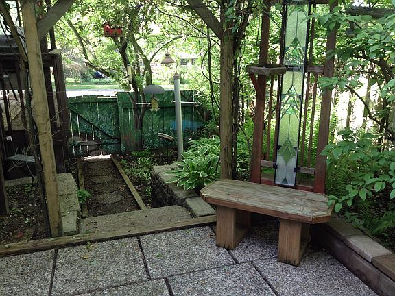 Side walkway and deck