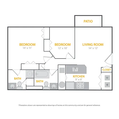 Floor plan pc2x2