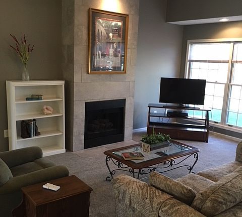 Great room fireplace