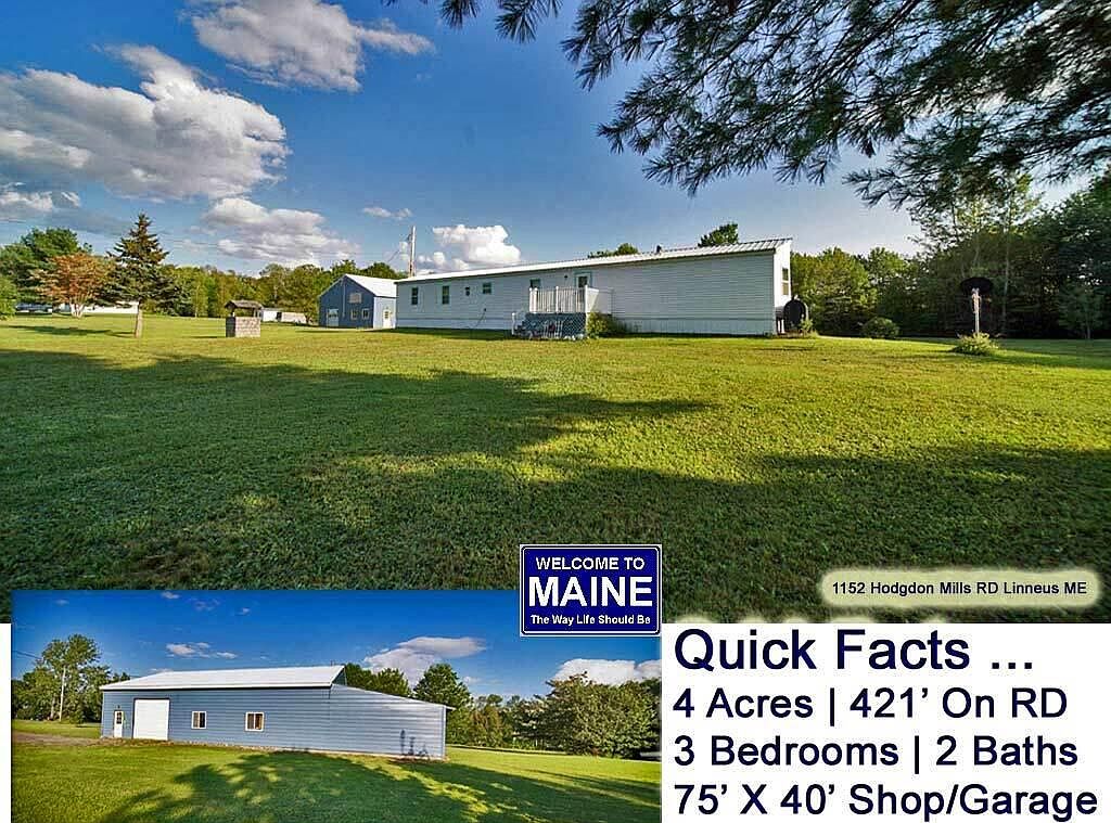 1152 Hodgdon Mills Road, Linneus, ME 04730 Zillow