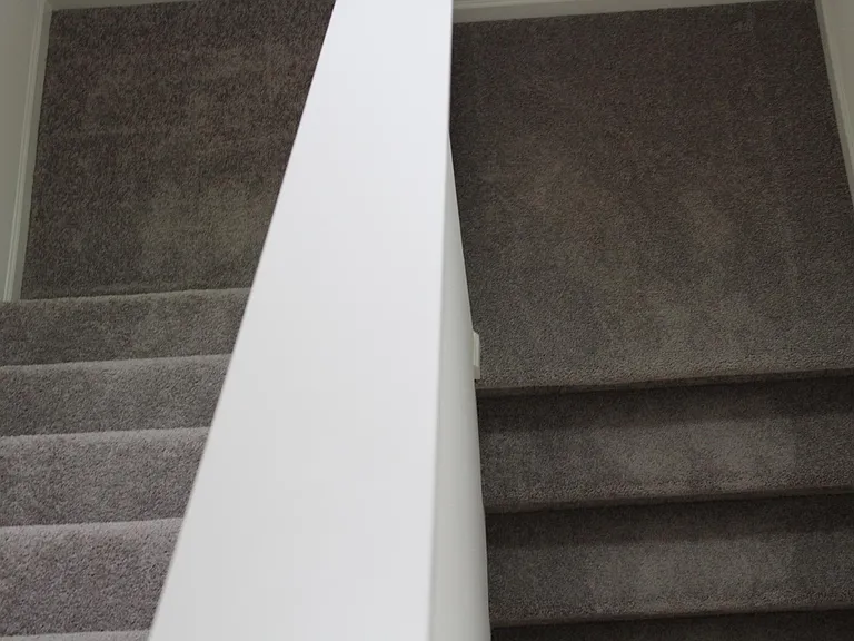 view from above. landing at each stair top