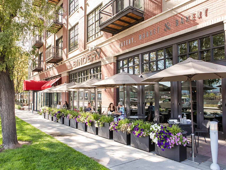 Come to our on site restaurant, the Bindery