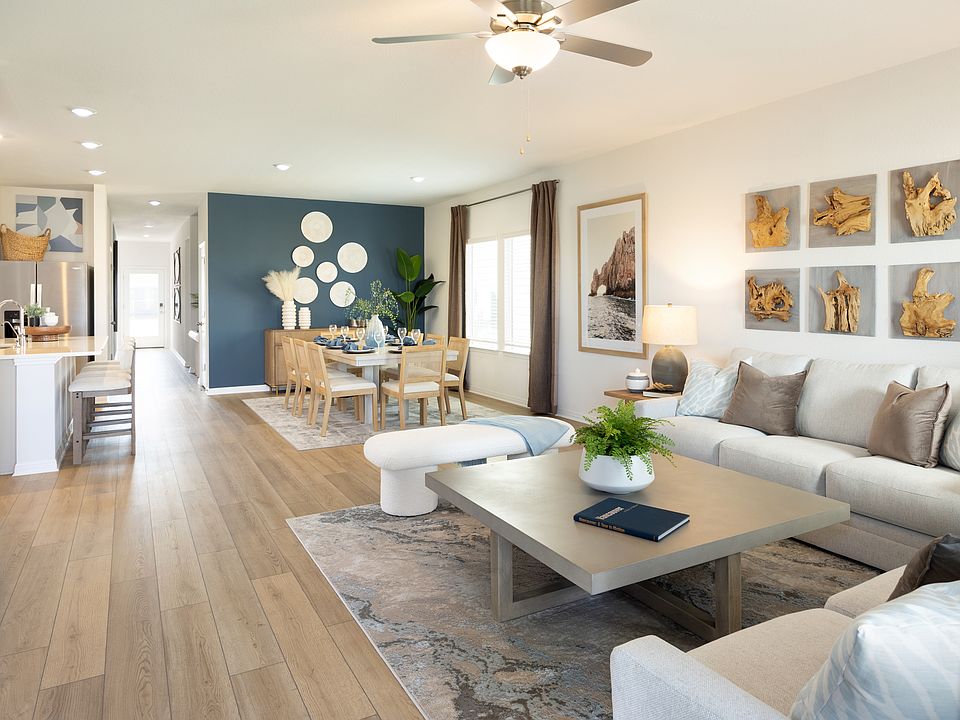 Kitchen, Living, and Dining Room